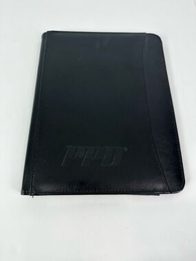 Leed's PPD Black Padfolio with Front Pocket, Legal Pad, & Inner Tablet Pocket